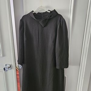 ELIZA J Black Dress bow neckline